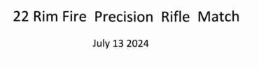 22LR Precision Rifle Match