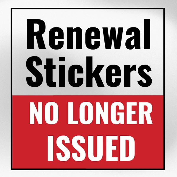 Renewal Stickers