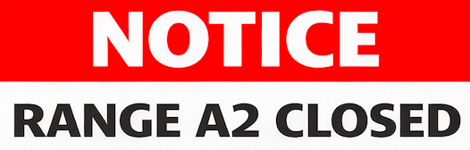 A2 Range Closed April 11 and 18, 2026